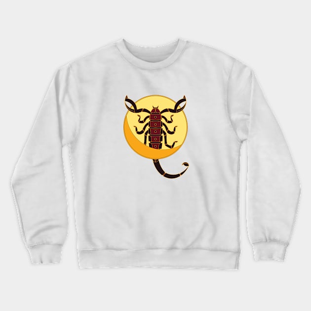 Scorpio Zodiac Sign Crewneck Sweatshirt by Marija154